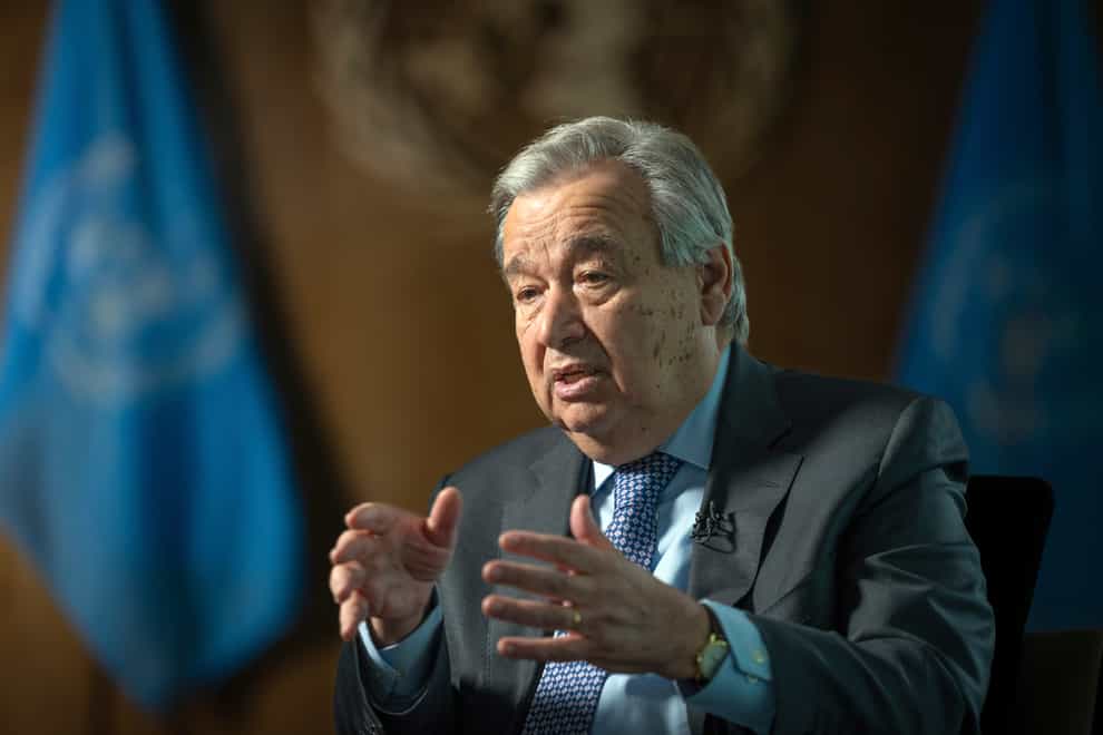 United Nations Secretary-General Antonio Guterres (AP)