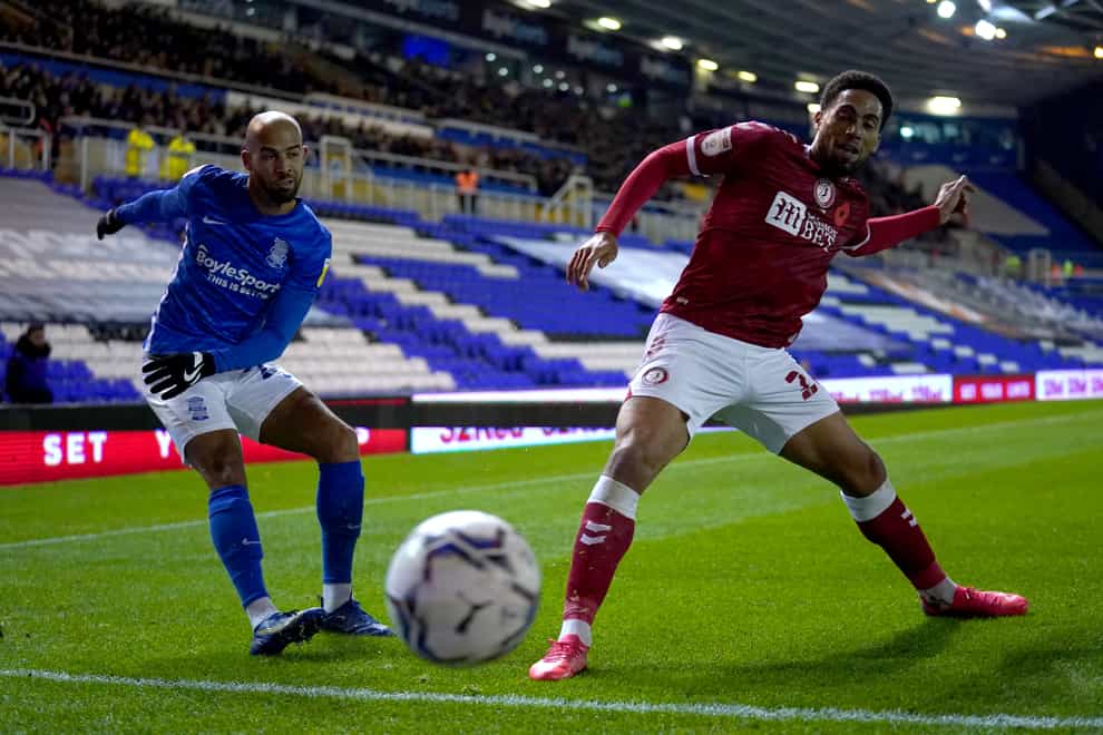 Jordan Graham, left, is set to be available for Birmingham’s clash against Barnsley (Jacob King/PA)