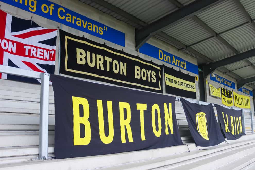 Burton host AFC Wimbledon (Isaac Parkin/PA)