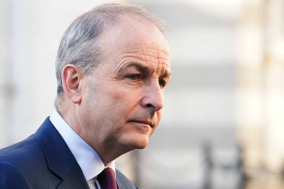 Micheal Martin said most Covid restrictions are being lifted (PA)