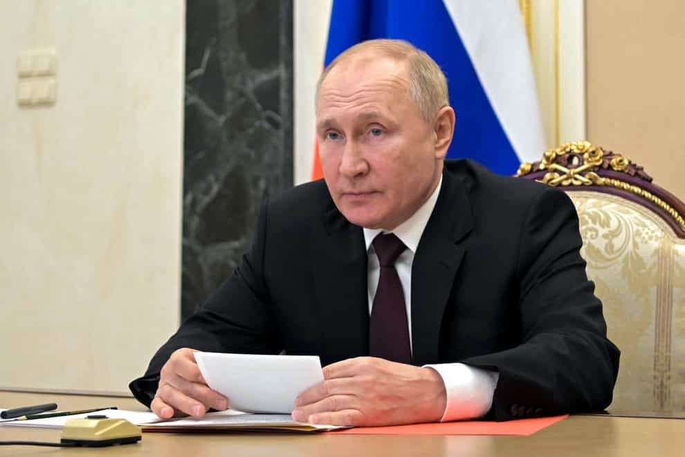 Russian President Vladimir Putin deserves respect, Germany’s Navy chief said (Alexei Nikolsky, Sputnik, Kremlin Pool Photo via AP)