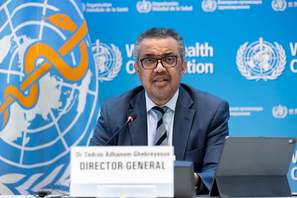 Tedros Adhanom Ghebreyesus, director general of the World Health Organisation (Salvatore Di Nolfi/Keystone via AP)