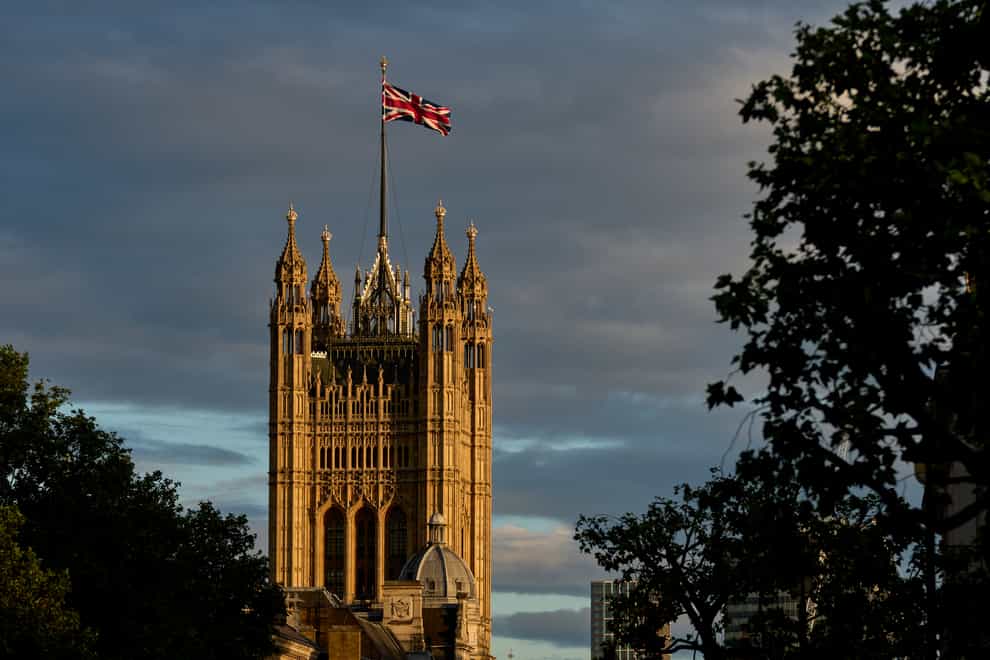 Victoria Tower, part of the Palace of Westminster in London. (John Walton/PA)