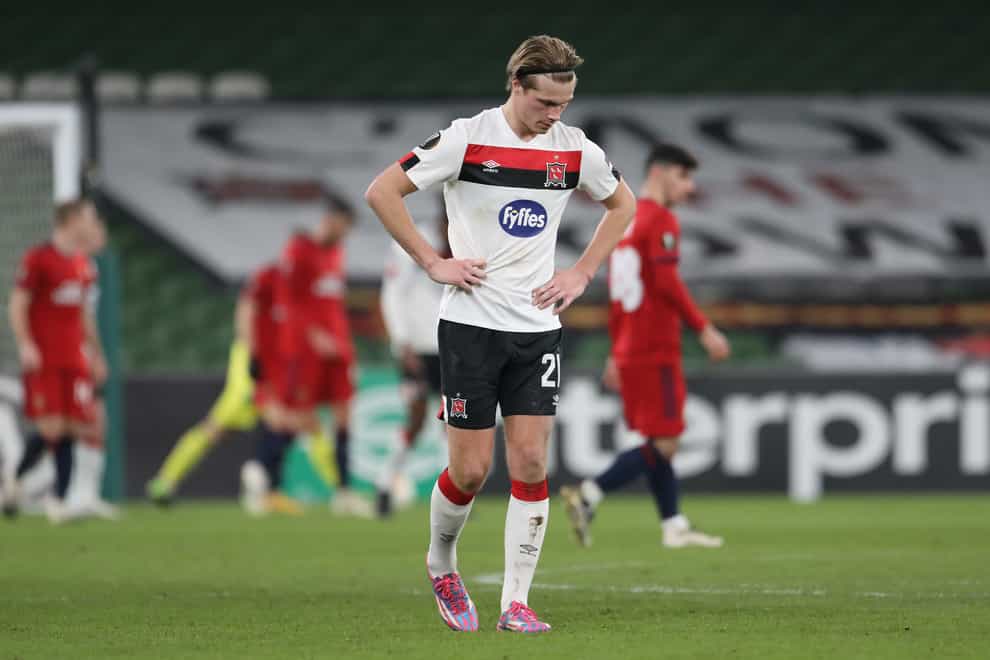 Dan Cleary, pictured playing for Dundalk, is ready to fight for St Johnstone’s top-flight status (Peter Morrison/PA)