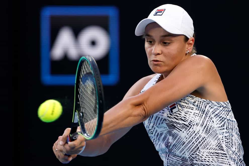 Ashleigh Barty eased into the Australian Open semi-finals (Hamish Blair/AP)