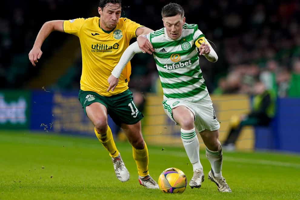 Ange Postecoglou will not put a timescale on Celtic skipper Callum McGregor’s (right) return (Andrew Milligan/PA)