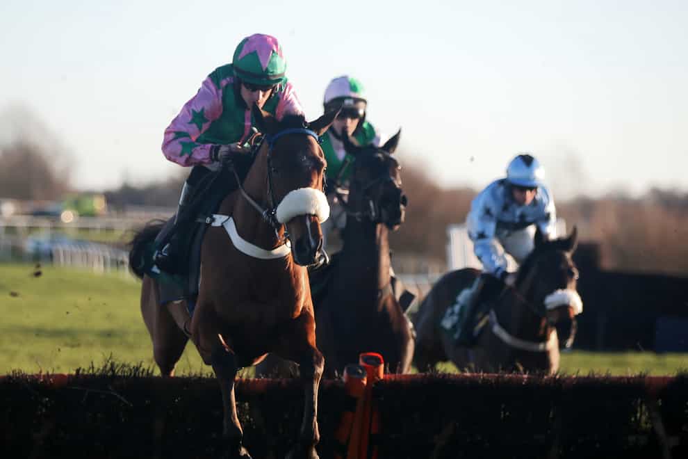 Brian Hughes riding A Different Kind (left) at Catterick (Tim Goode/PA)