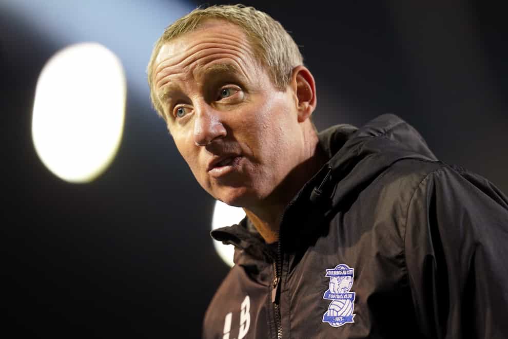 Birmingham manager Lee Bowyer did not think his side deserved to draw (Nick Potts/PA)