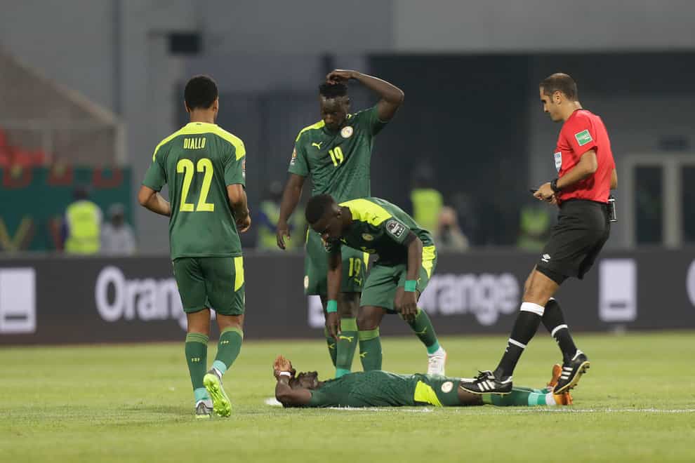 Senegal have been accused of risking the health of Sadio Mane after the Liverpool forward’s head injury in the win over Cape Verde (Sunday Alamba/AP)