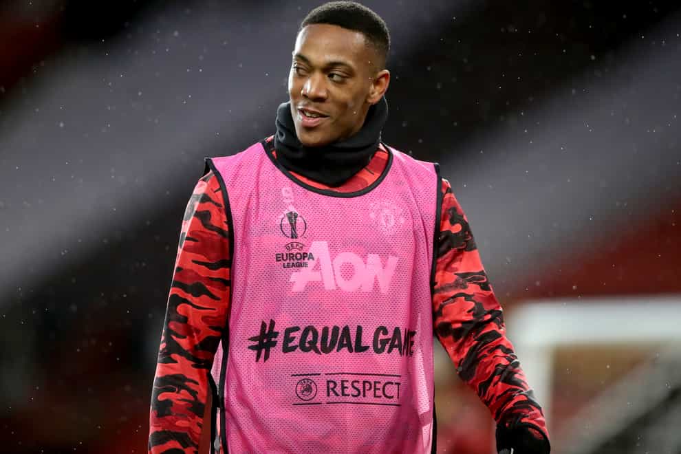 Anthony Martial is hoping for more regular game time than he found recently at Old Trafford (Martin Rickett/PA)