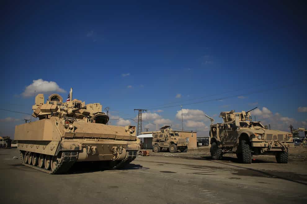 American soldiers deploy in Hassakeh, Syria (Hogir Al Abdo/AP)