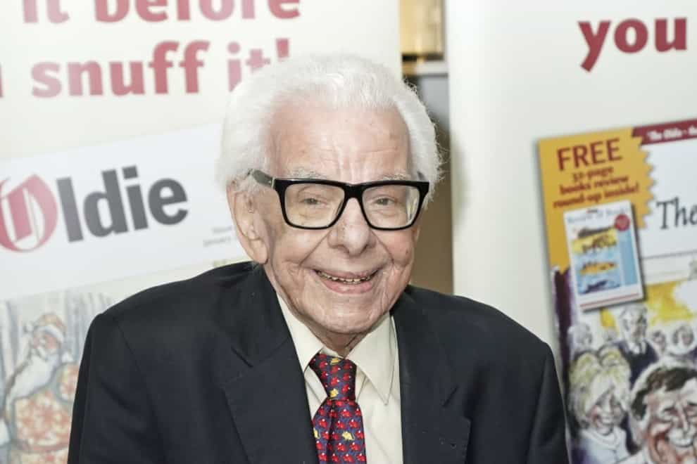 Barry Cryer arrives at the The Oldie of the Year Awards in 2021 (PA)