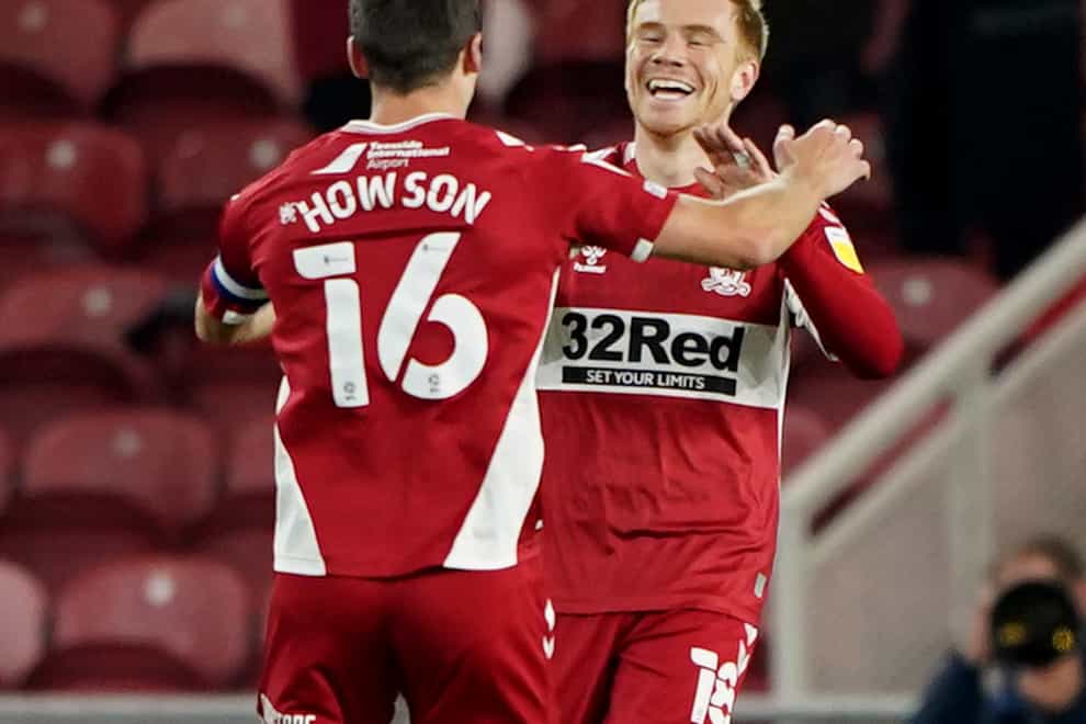 Middlesbrough’s Duncan Watmore (right) will hope for a start against Coventry (Owen Humphreys/PA)