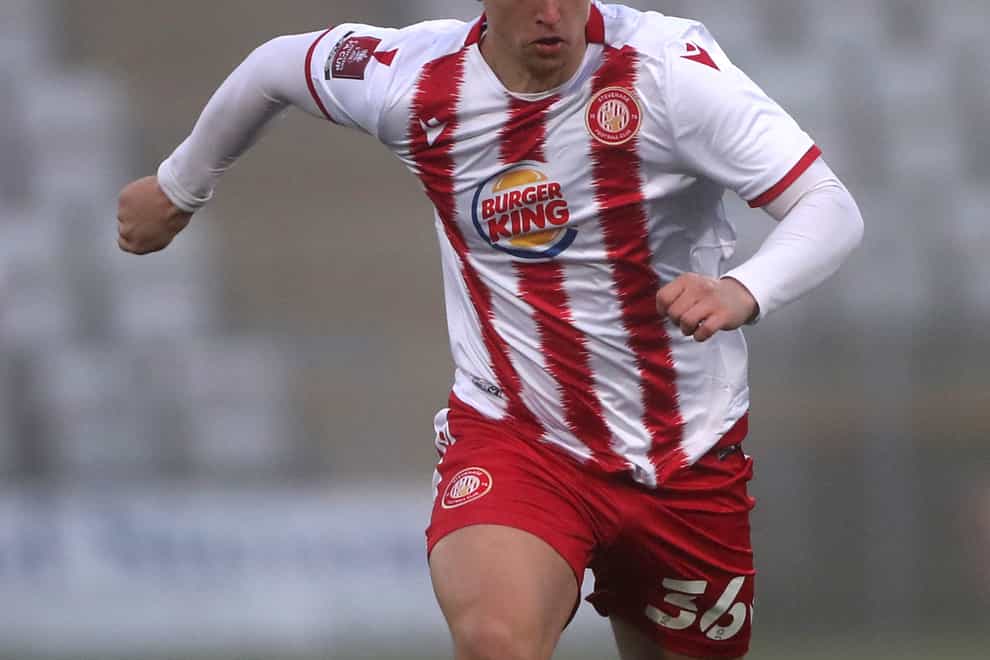Luke Norris will be hoping to keep his place in the starting eleven when Stevenage face Harrogate (Bradley Collyer/PA)