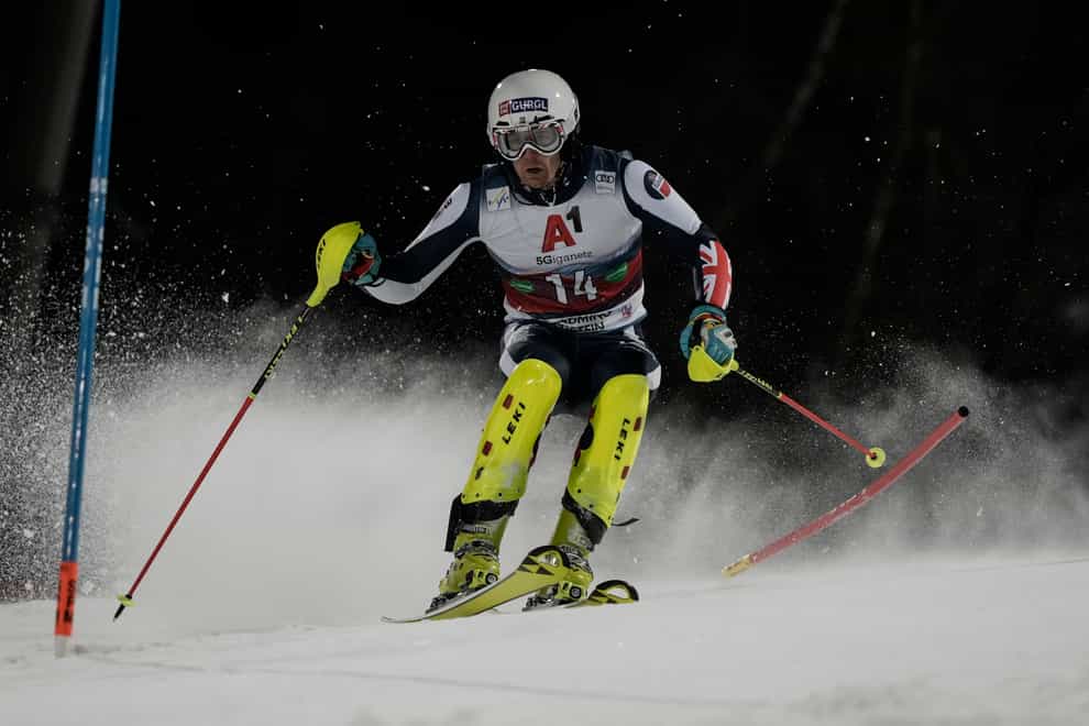 Dave Ryding was “slapped back to reality” at the Schladming Night Slalom (Giovanni Auletta/AP)