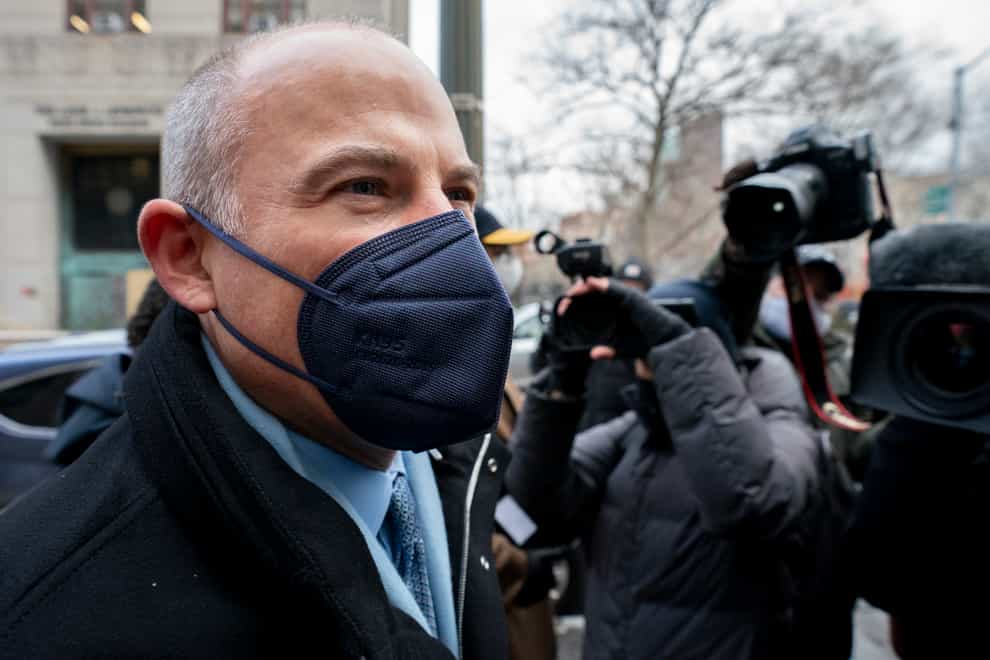 Michael Avenatti arrives to Federal court in Manhattan (AP Photo/John Minchillo)