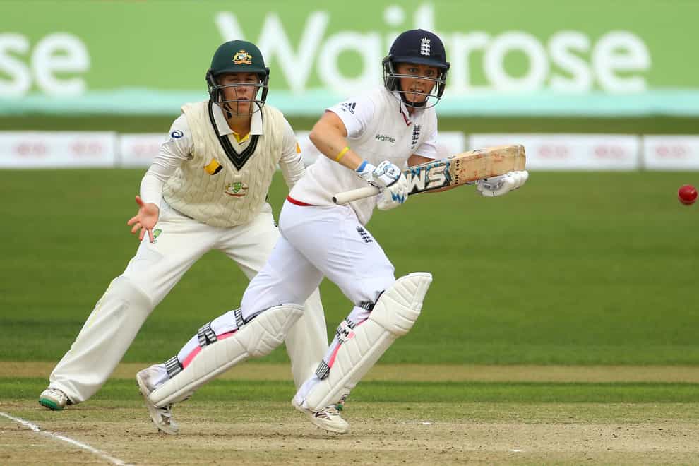 Heather Knight scored a century for England on the second day of the women’s Ashes Test (Gareth Fuller/PA)