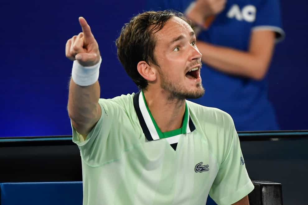 Daniil Medvedev lost his cool with umpire Jaume Campistol (Andy Brownbill/AP)