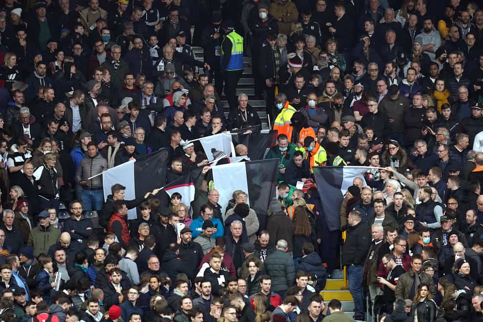 Play was stopped for a medical emergency in the stands at Craven Cottage (Adam Davy/PA)