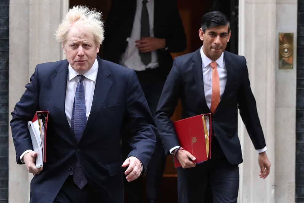 Prime Minister Boris Johnson and Chancellor Rishi Sunak (Jonathan Brady/PA)