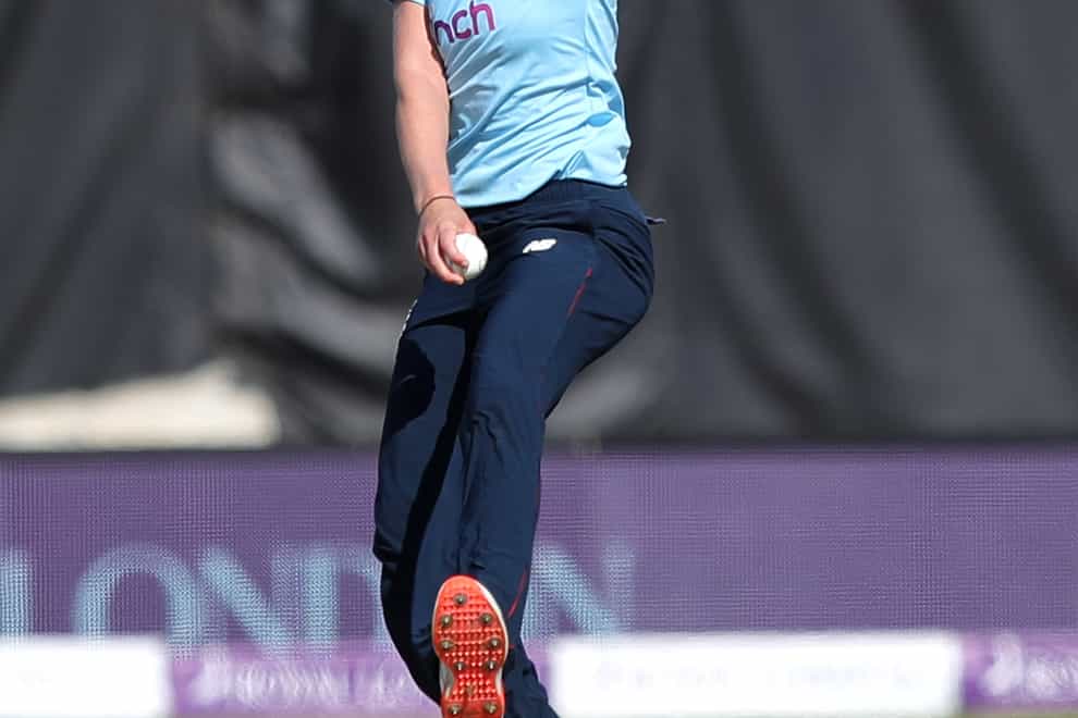 Nat Sciver contributed 58 off 62 balls in England’s run chase against Australia (Simon Marper/PA).