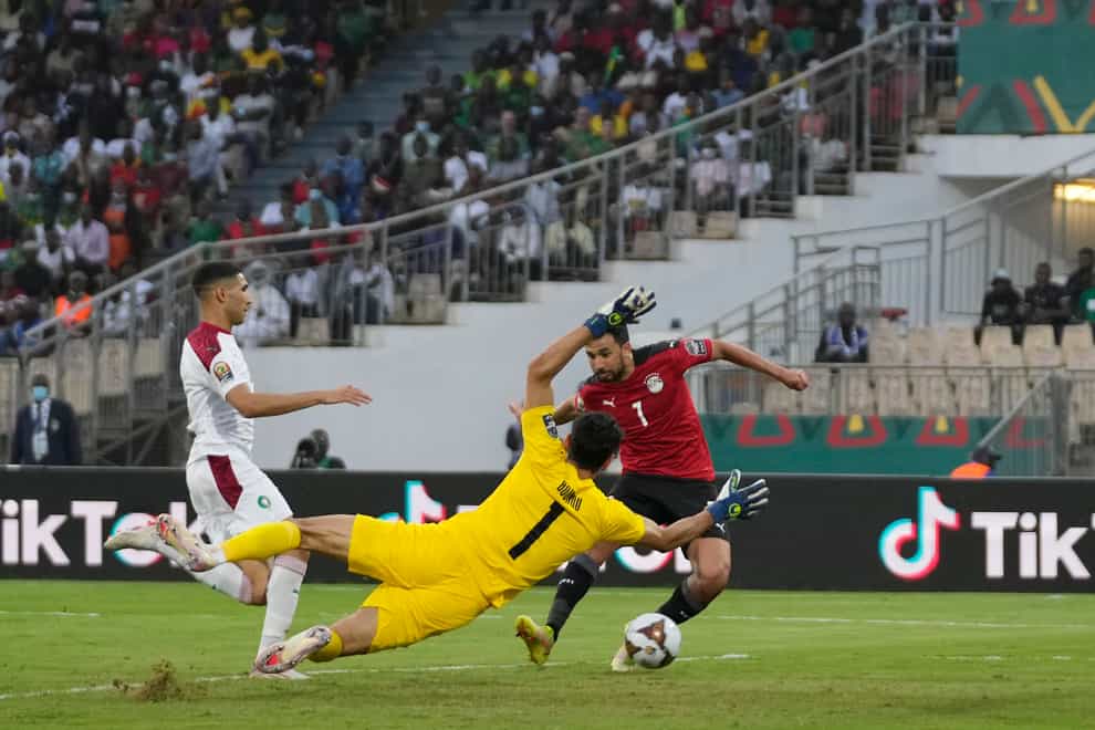 Trezeguet scored the winning goal for Egypt (Themba Hadebe/AP)