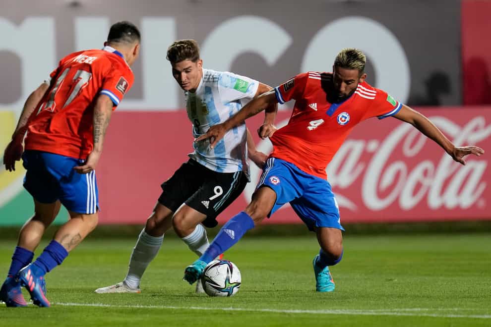Argentina international Julian Alvarez has joined Manchester City (Esteban Felix/AP)