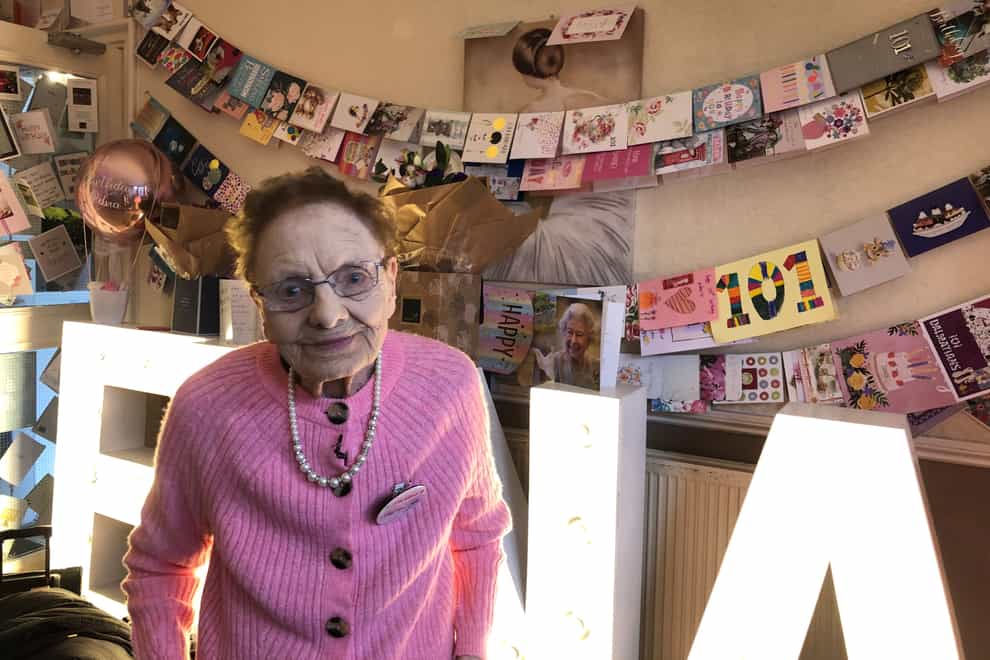 Edna Clayton has celebrated her 101st birthday (PA)