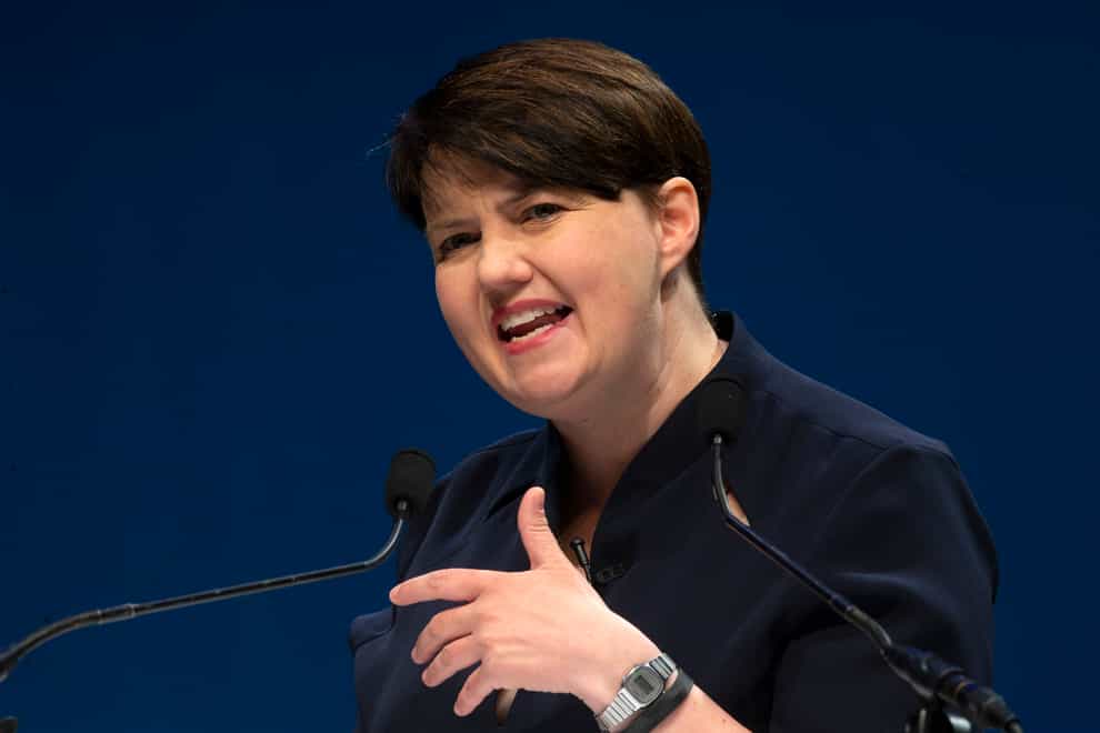 Scottish Conservative leader Ruth Davidson has been left upset (Jane Barlow/PA)