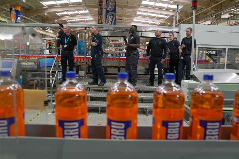 Irn-Bru owner AG Barr said profits will be slightly ahead of expectations (Andrew Milligan/PA)