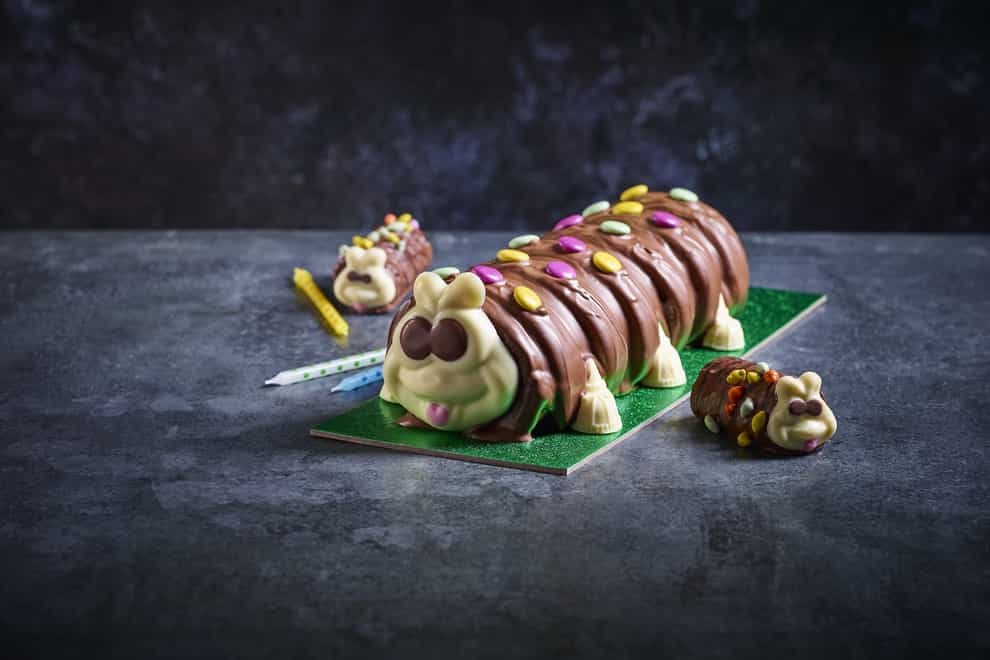 Undated handout photo issued by Marks & Spencer of its Colin the Caterpillar cake (M&S/PA)