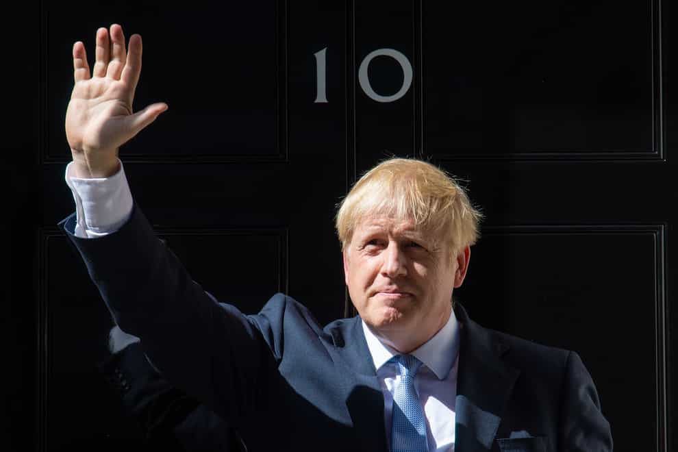Boris Johnson outside 10 Downing Street (PA)