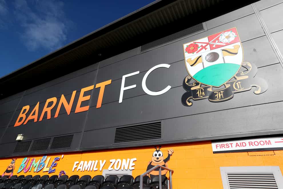 Barnet said a full investigation was carried out on the match day (Mike Egerton/PA)
