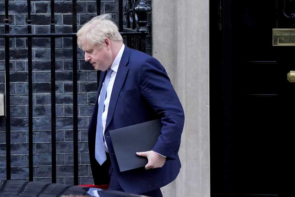 Boris Johnson leaves 10 Downing Street (Jonathan Brady/PA)