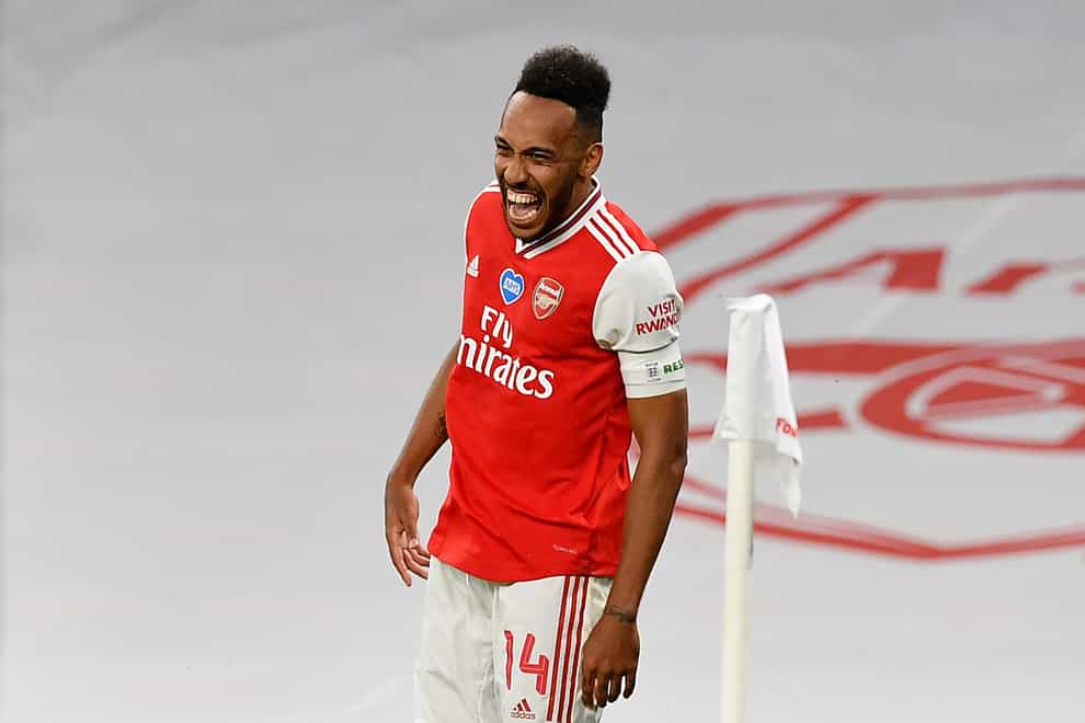 Pierre-Emerick Aubameyang has joined Barcelona after a four-year stint at Arsenal. (Justin Tallis/NMC Pool)