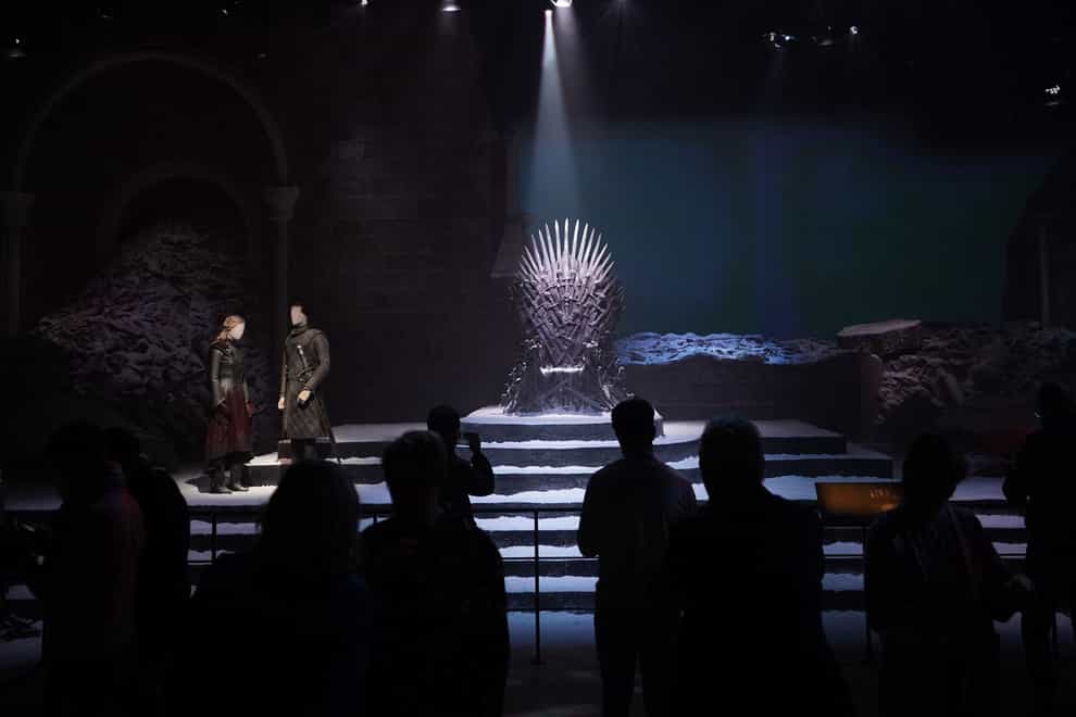 One of the attractions at the Game of Thrones studio tour is the Iron Throne from the show (Niall Carson/PA)