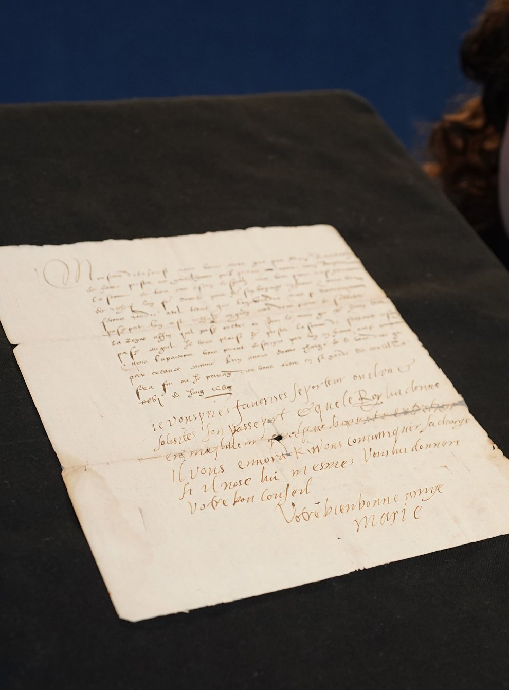 The letter bears the handwriting of Mary Queen of Scots (Stewart Attwood/Lyon & Turnbull/PA)