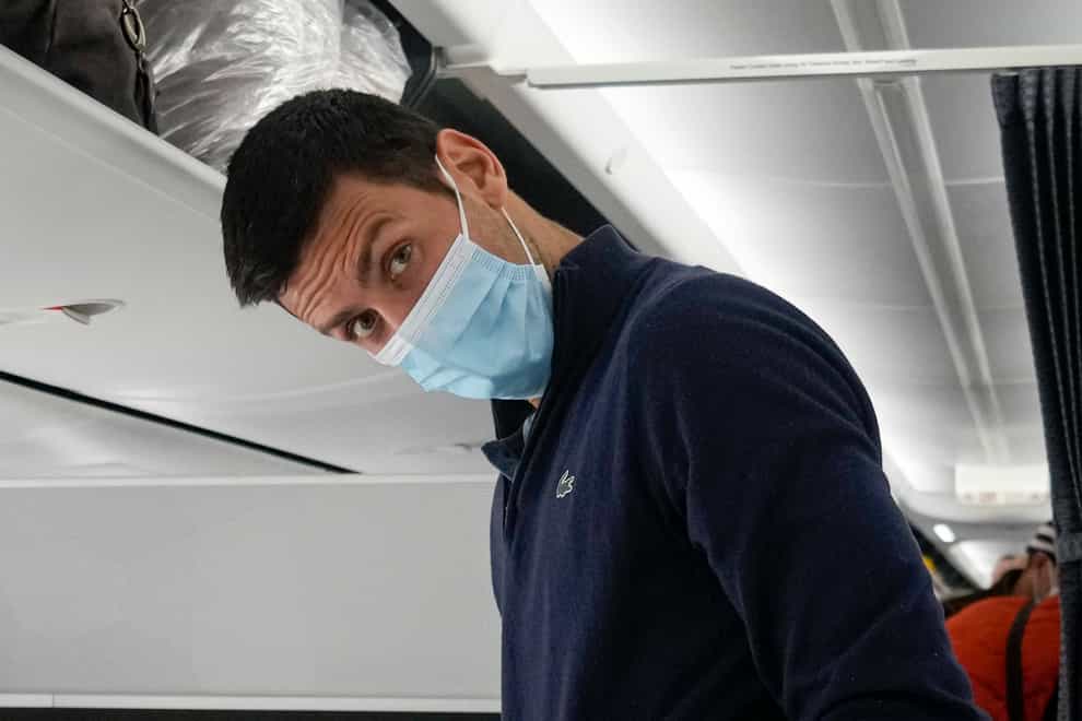 Novak Djokovic has not been vaccinated (Darko Bandic/AP)