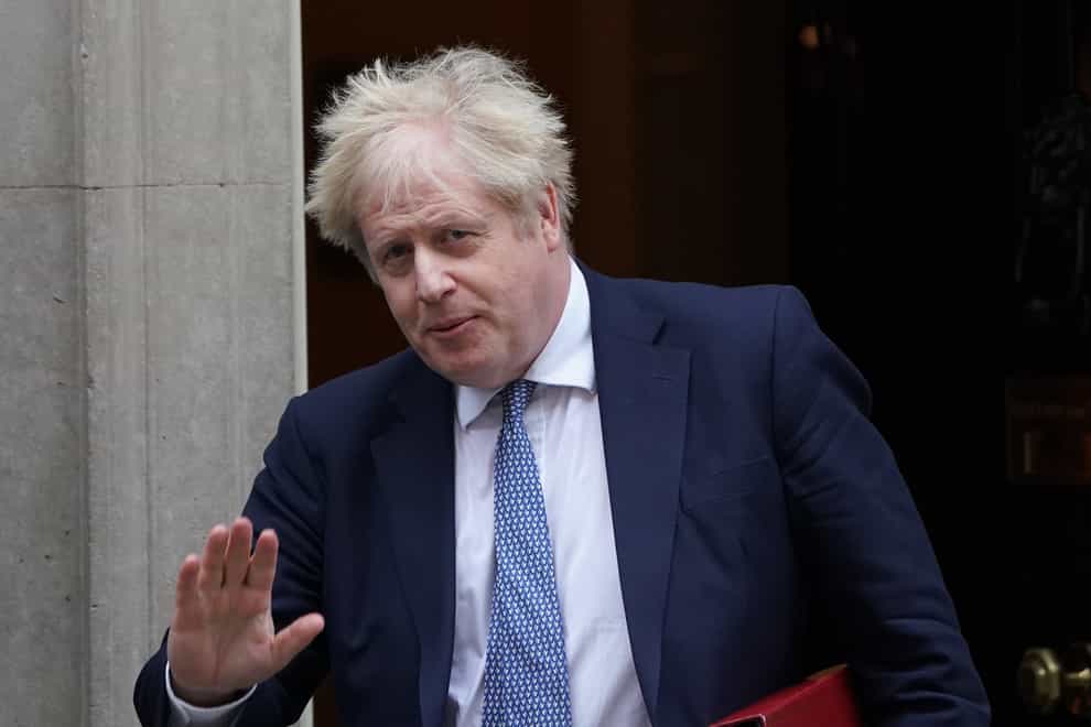 Boris Johnson leaving 10 Downing Street (Kirsty O’Connor/PA)
