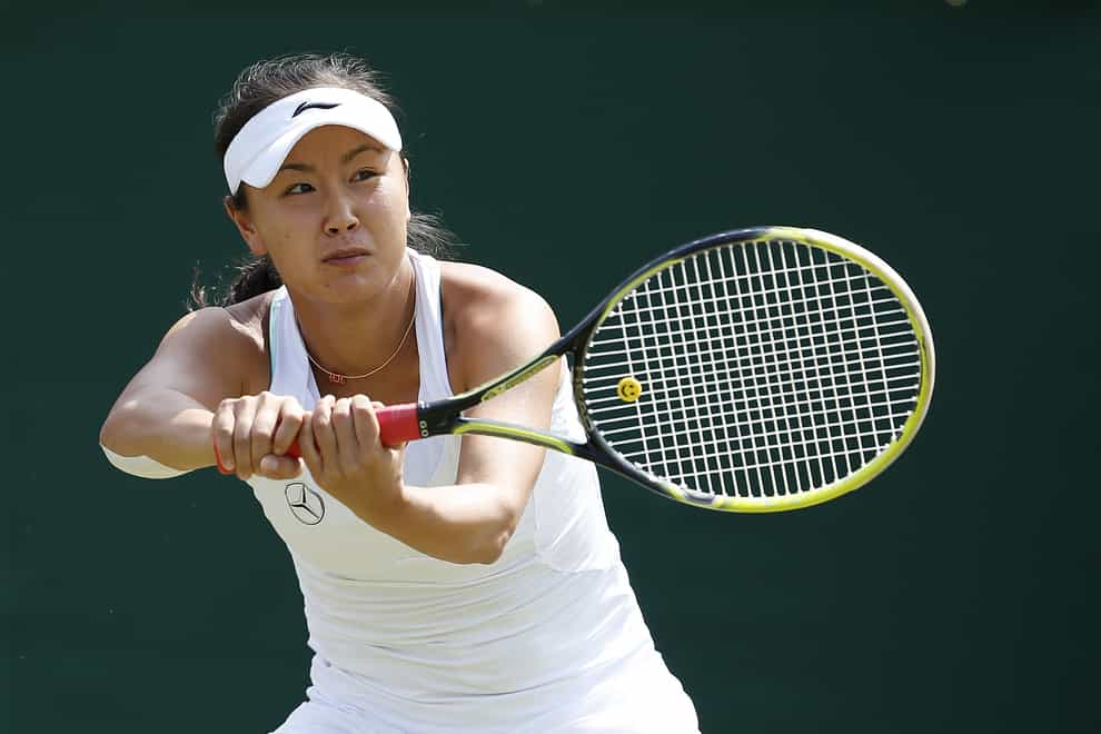 Peng Shuai (pictured) is due to meet with IOC president Thomas Bach in Beijing this month amid concerns over her safety (Anthony Devlin/PA)