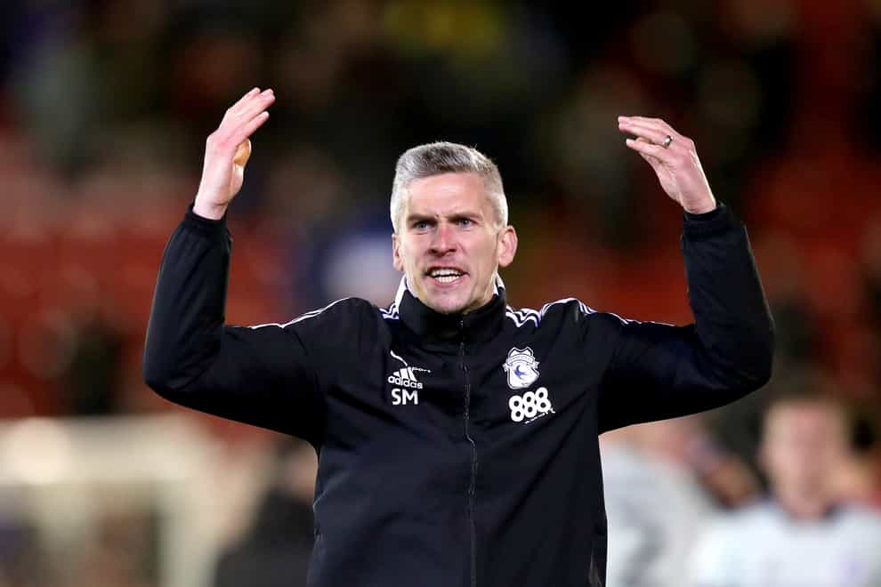 Cardiff manager Steve Morison will field a young side in their FA Cup fourth-round tie at Liverpool (Isaac Parkin/PA)