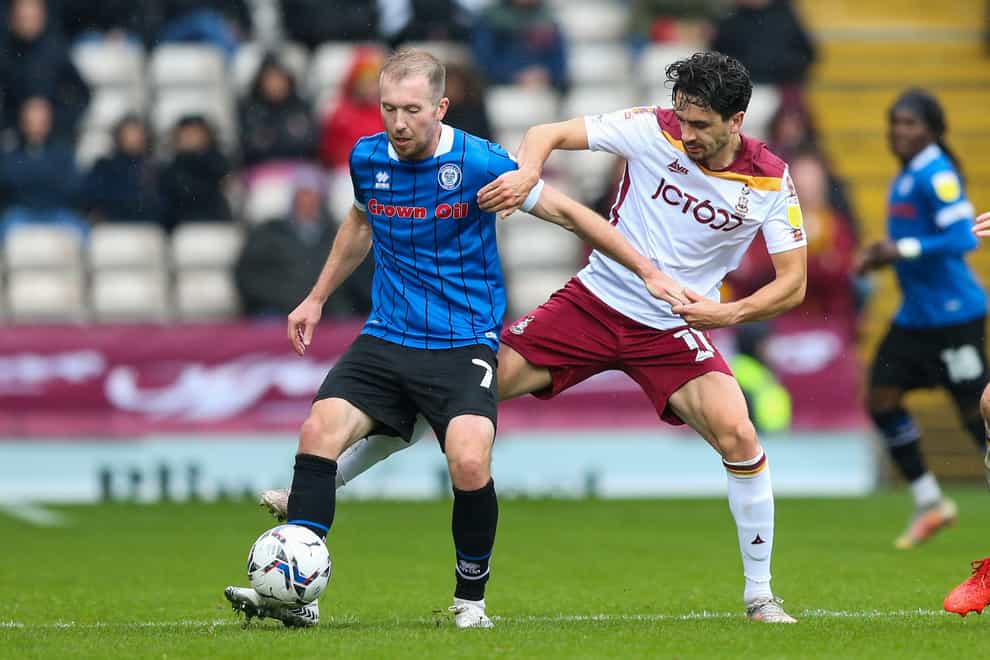 Stephen Dooley, left, could be in line for a start for Rochdale (Isaac Parkin/PA)