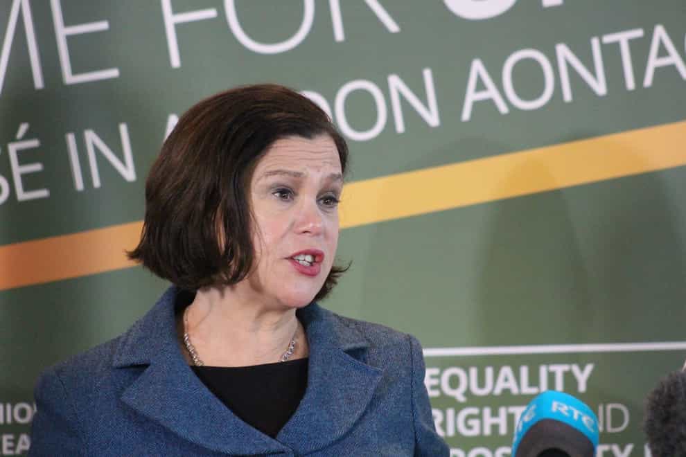 Sinn Fein president Mary-Lou McDonald has called for an early Stormont election (Sinn Fein/PA)