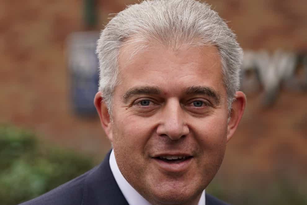 Northern Ireland Secretary Brandon Lewis has said he is ‘extremely disappointed’ at the resignation of Paul Givan (Steve Parsons/PA)