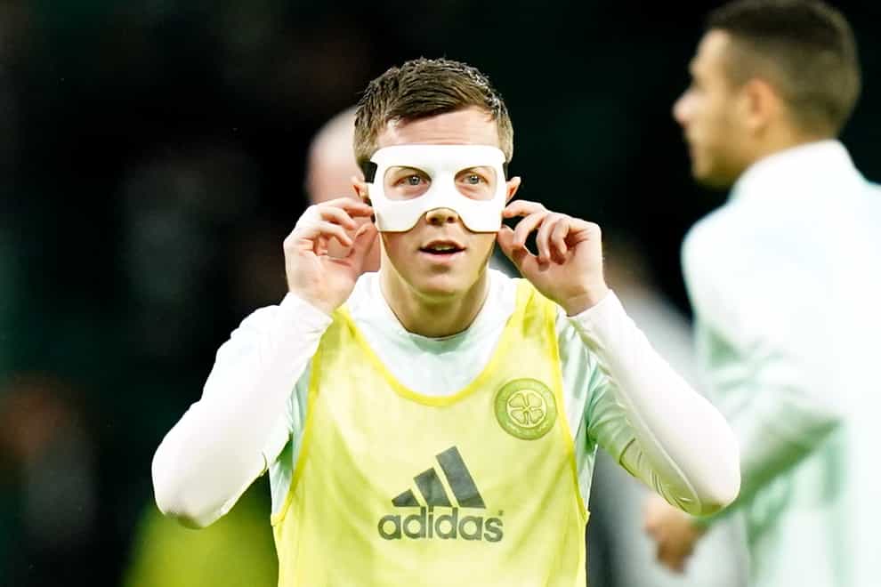 Masked midfielder Callum McGregor led Celtic to derby victory (Jane Barlow/PA)