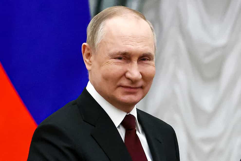 Russian president Vladimir Putin (AP)
