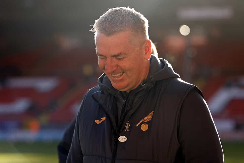 Norwich head coach Dean Smith saw his side win at Charlton in the last round to kickstart their league form (Steven Paston/PA)