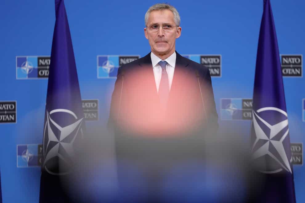 Nato secretary general Jens Stoltenberg (Oliver Matthys/PA)