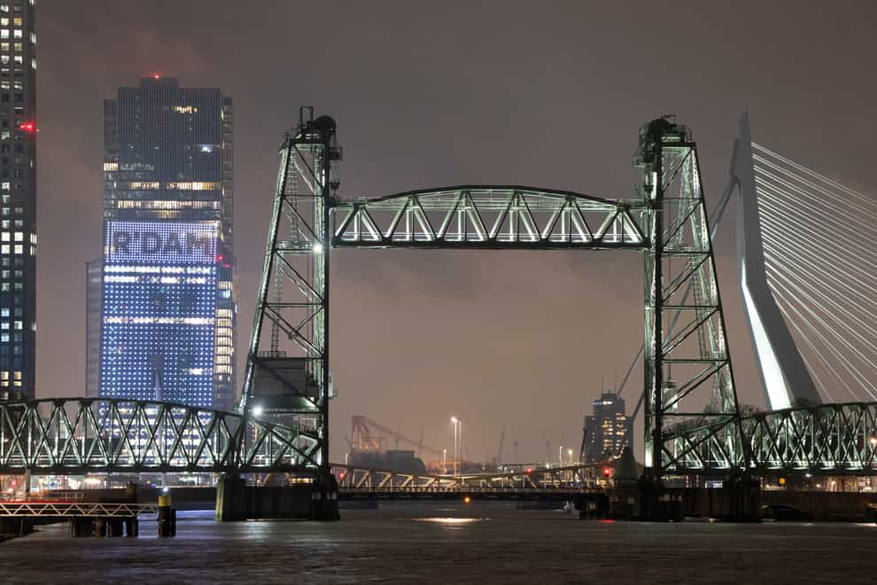 View of the Koningshaven Bridge, known as De Hef (Peter Dejong/AP)