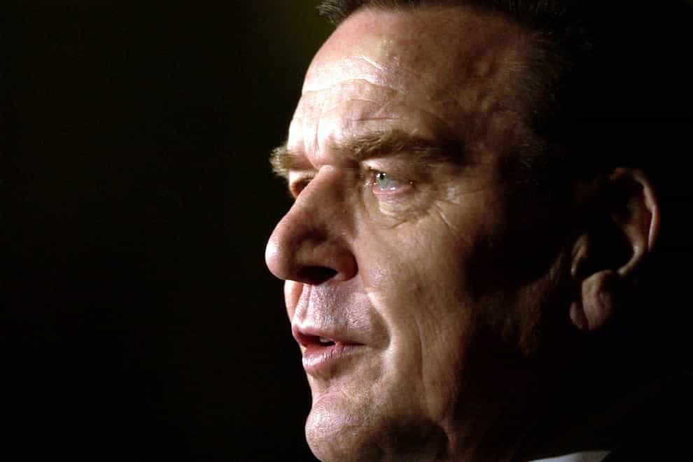 Gerhard Schroeder (Chris Young/PA)